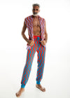 DAYTRIPPER KNIT PANTS - RED/BLUE